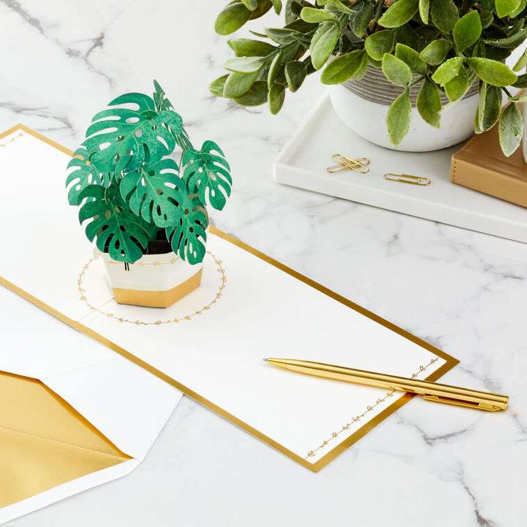 Plant in Pot 3D Pop-Up Thinking of You Card, , large image number 7