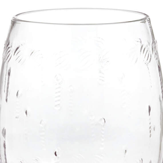 Candles and Frosting Embossed Stemless Wine Glass, 17 oz., , large image number 2