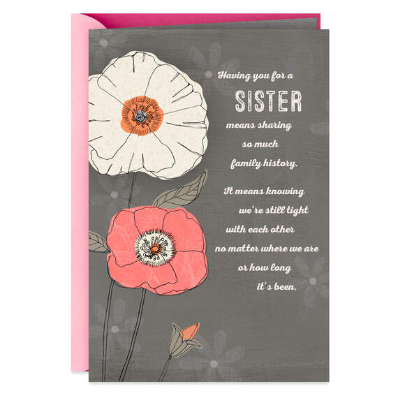 My Sister, A Friend for Life Birthday Card