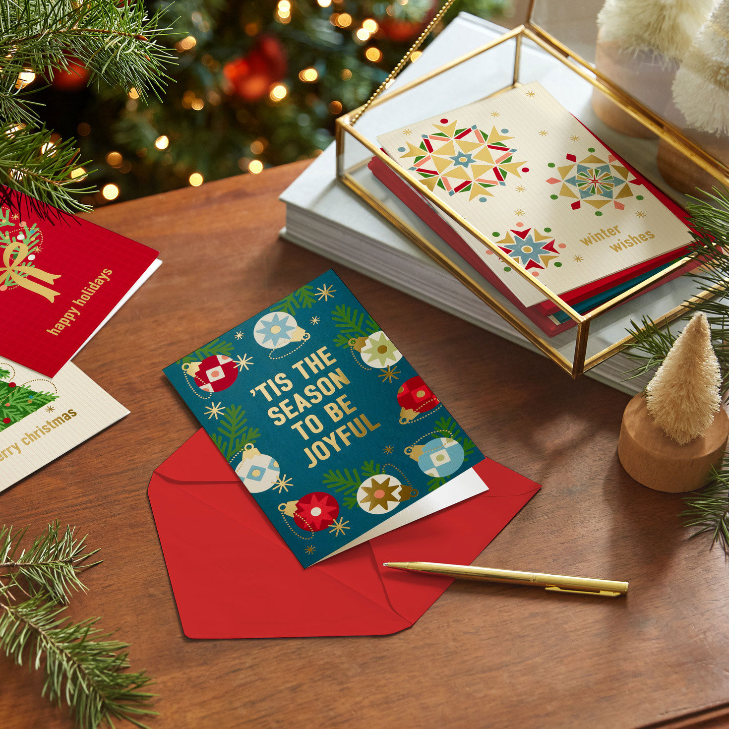Modern Holidays Boxed Christmas Card Assortment  image number 7