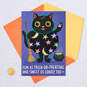 Puffy Fluffy Black Cat Halloween Card for Kids, , large image number 5