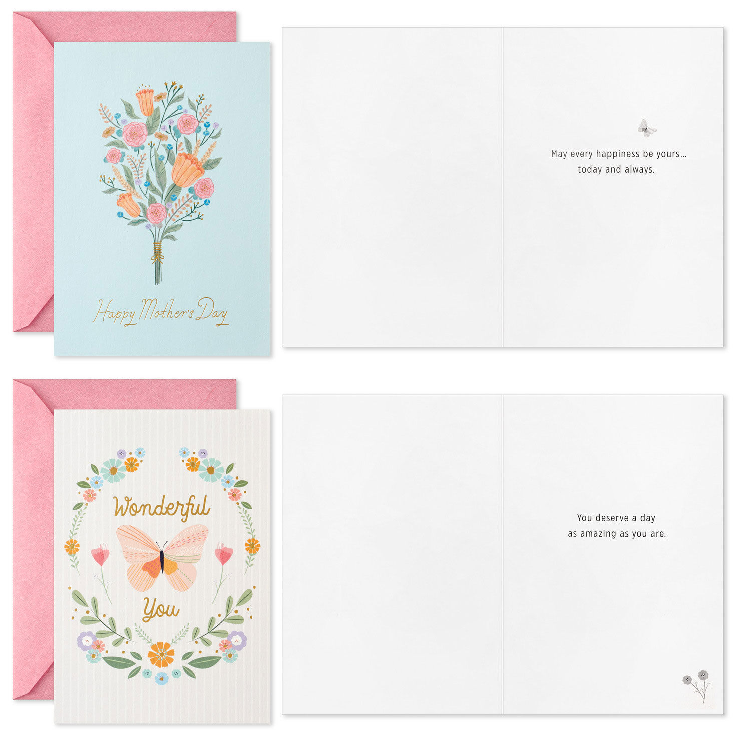 Pastel Flowers Boxed Mother's Day Cards Assortment, Pack of 16, , large image number 2