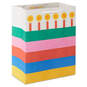 9.6" Bold Striped Cake Medium Birthday Gift Bag, , large image number 1