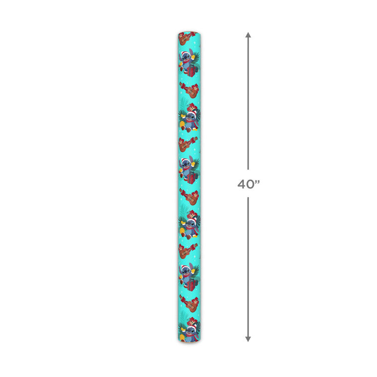 Disney Stitch Jumbo Christmas Wrapping Paper Measurement image number 5