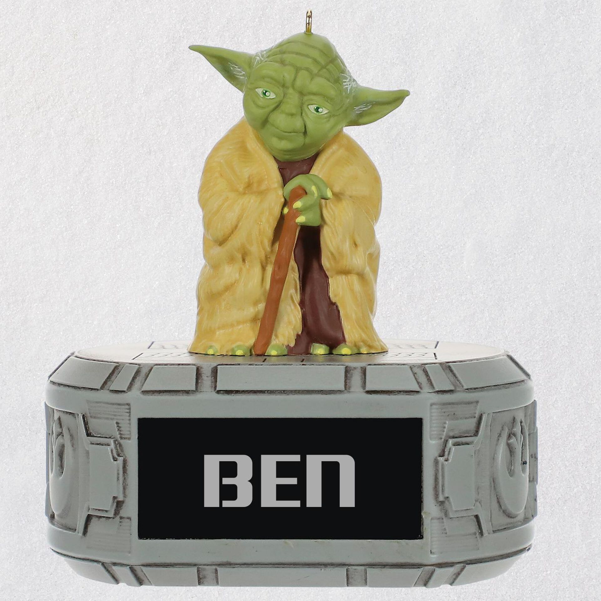 Baby Yoda Ornament Hallmark Star Wars Yoda Personalized Ornament Personalized Ornaments Hallmark
