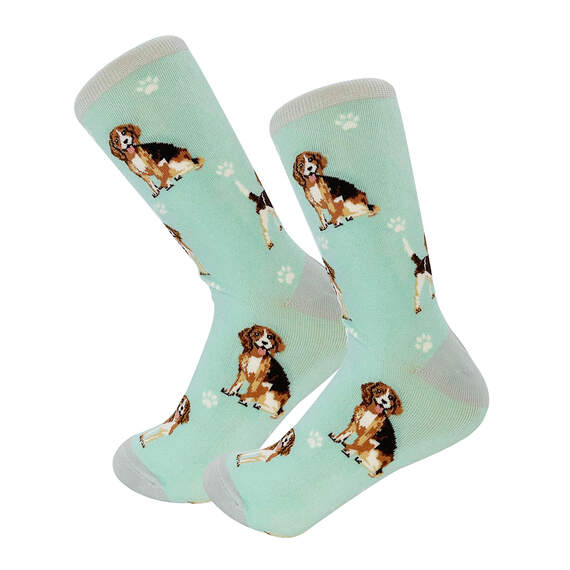 E&S Pets Beagle Novelty Crew Socks