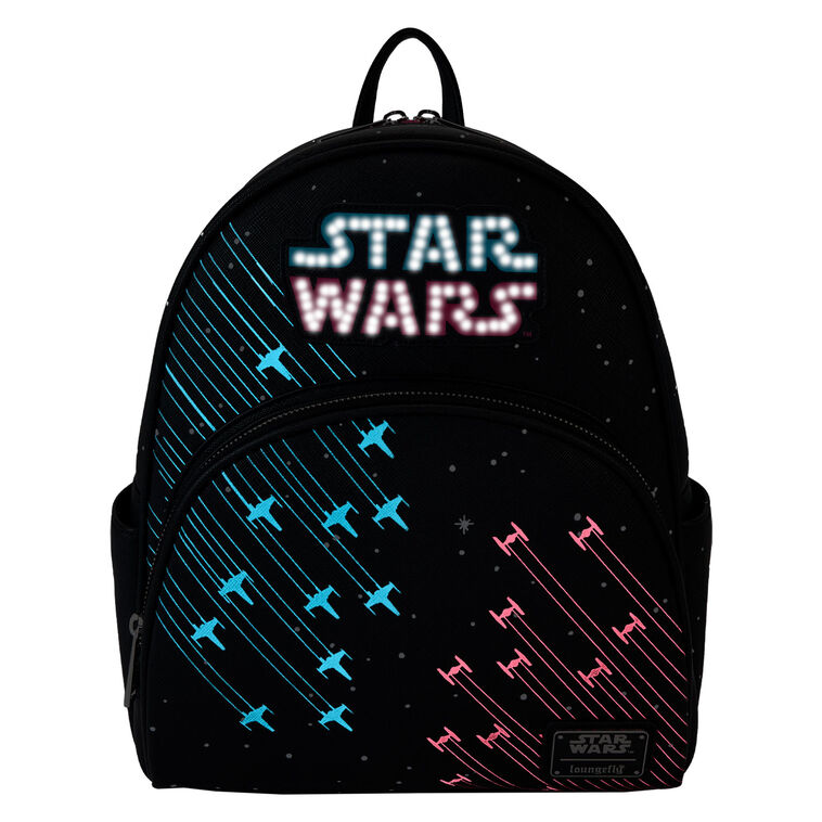disney star wars mini backpack Parks Loungefly New With Tag I Love Characters while the coordinated pattern of the inside lining fabric adds to its unique appeal Loungefly Star Wars R2-D2 Stained