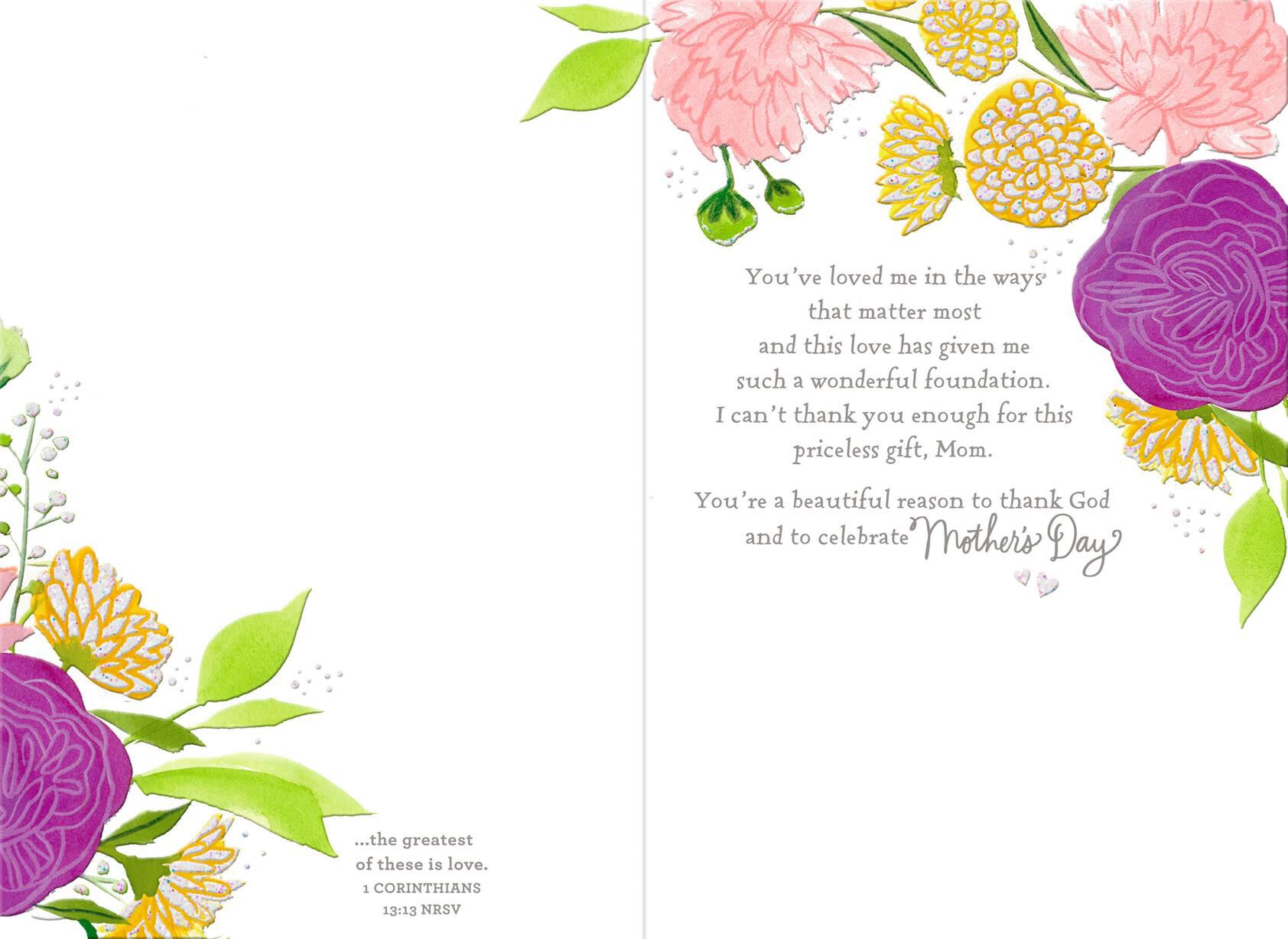 Seeds of Love Religious Mother's Day Card