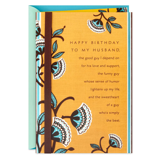 My Good Guy Birthday Card for Husband, 