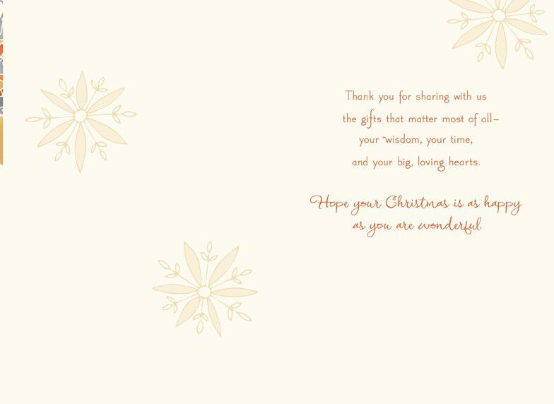 Wonderful Grandparents Christmas Card