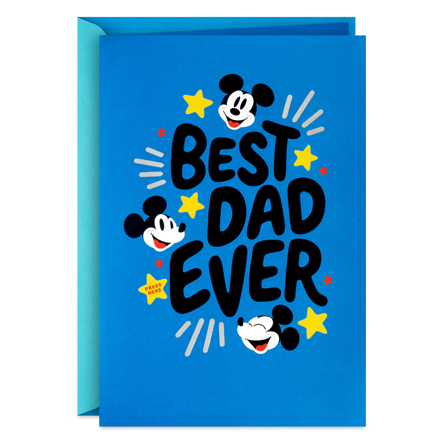 Disney Mickey Mouse Best Dad Ever Musical Father's Day Card