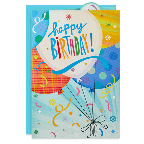 16" Fun Balloons Pop-Up Jumbo Birthday Card