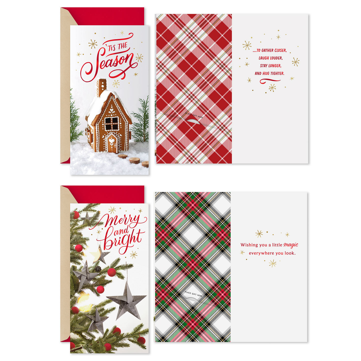 Homespun Cozy Christmas Cards Assortment Card Front with Sentiment image number 2