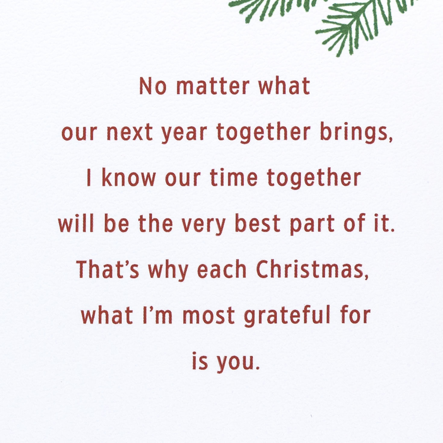 Elegant Ornaments Romantic Christmas Card for Her Sentiment image number 3