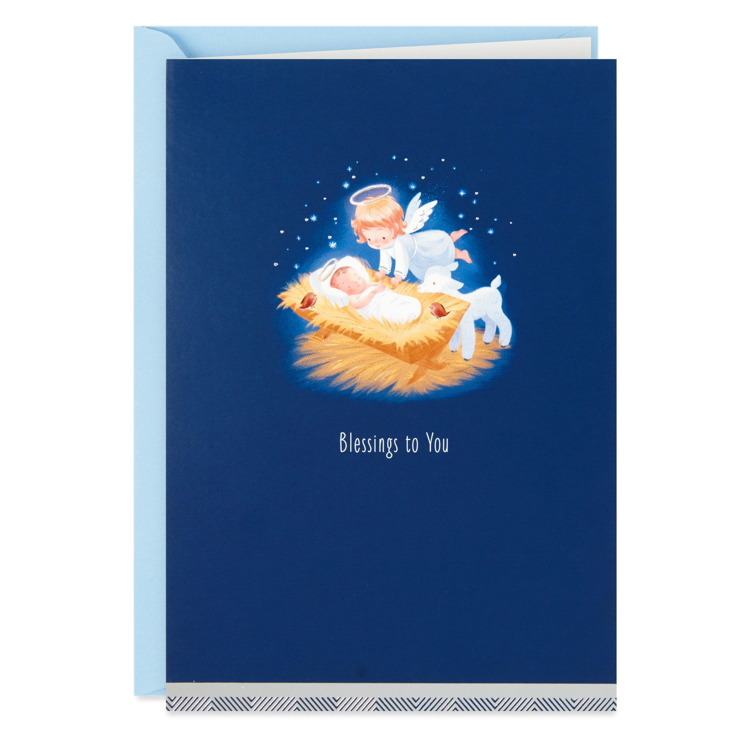 Little Angel and Baby Jesus Boxed Christmas Cards, Pack of 16, , large image number 2
