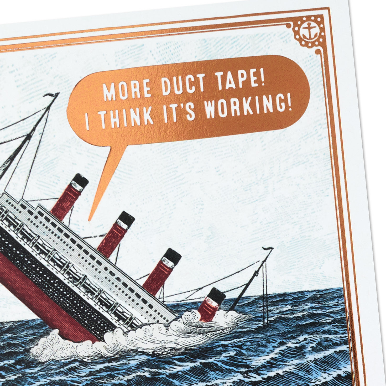 Duct Tape Titanic Father's Day Card Card Cover Detail image number 4