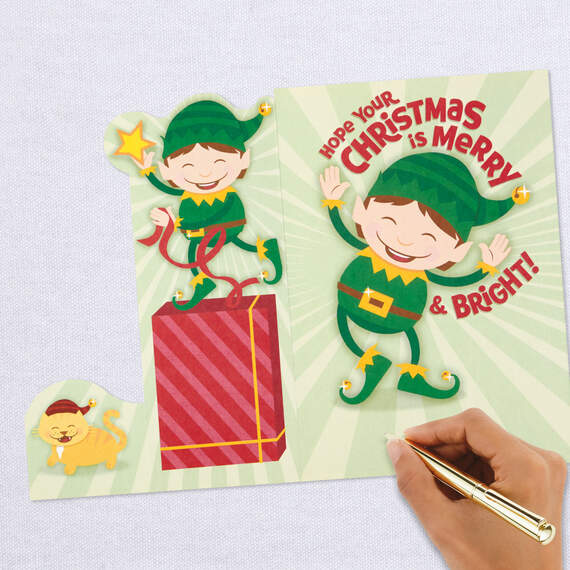 You Shine Bright Christmas Card With Stickers and Removable Tree, , large image number 7