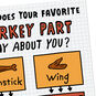 Turkey Part Hidden Meanings Thanksgiving Card Card Front Detail image number 4