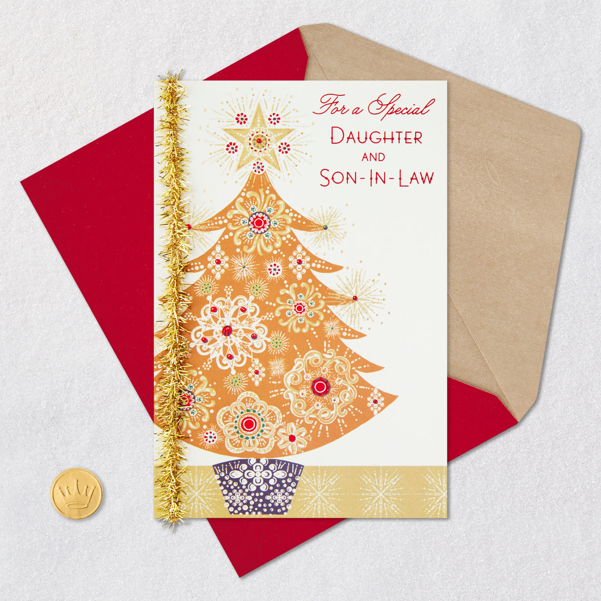 Family Love Christmas Card for Daughter and SoninLaw  Greeting Cards
