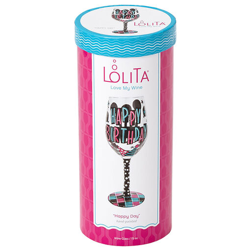 Lolita 21st Birthday Hand Painted Stemless Wine Glass 20 Oz Wine Glasses Hallmark