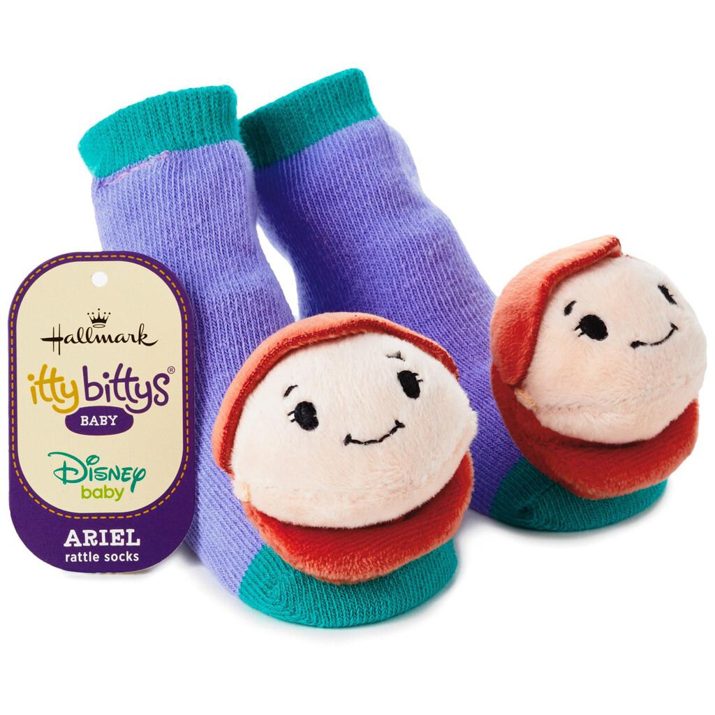 itty bittys® Disney The Little Mermaid Ariel Baby Rattle Socks Baby