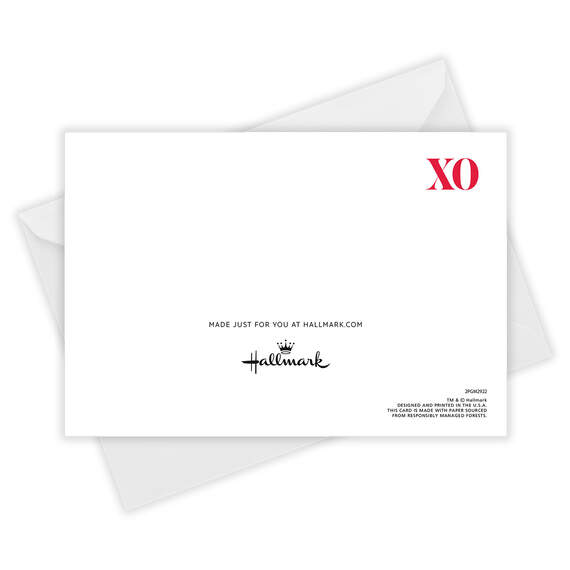 Modern XOXO Folded Love Photo Card, , large image number 5