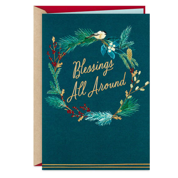 Blessings All Around Christmas Card