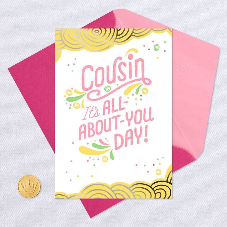 All-About-You Day Birthday Card for Cousin, , large image number 5