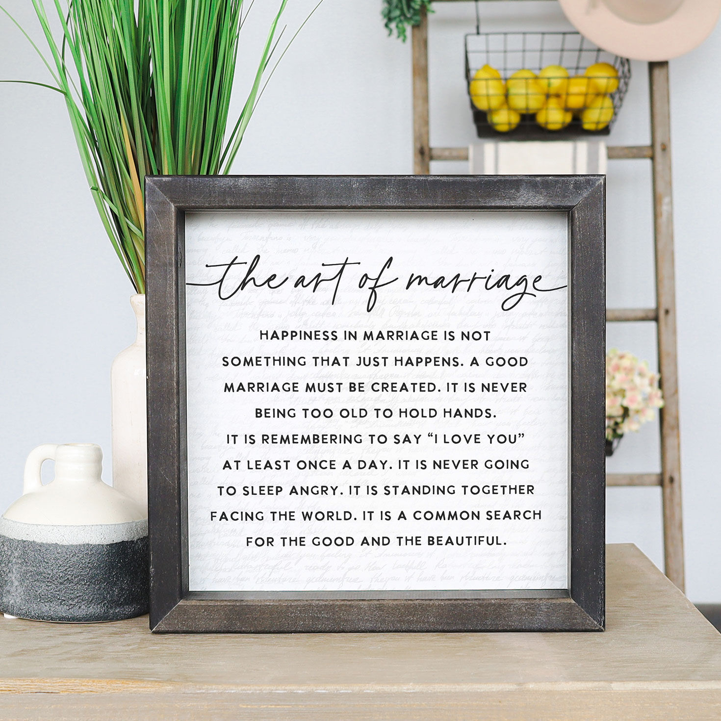The Art of Marriage Framed Quote Sign, 10x10, , large image number 3