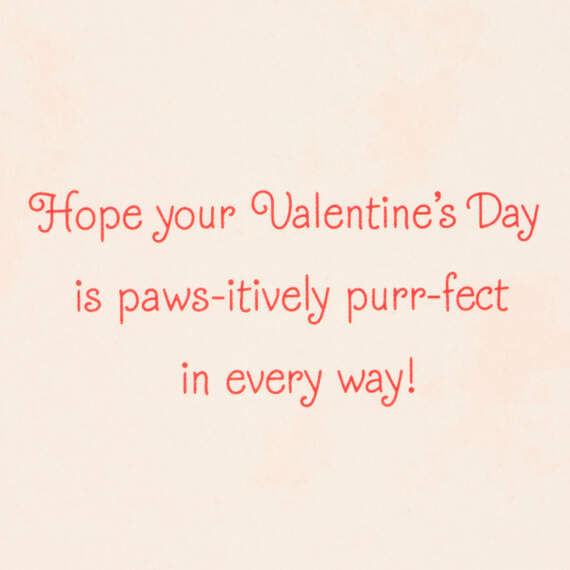 Pawsitively Purrfect Valentine's Day Card From the Cat, , large image number 2
