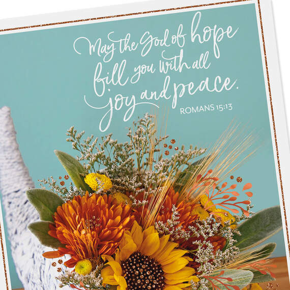 Thanking the Lord for You Religious Thanksgiving Card, , large image number 4