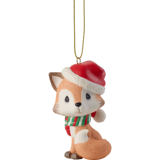 Precious Moments Cozy Christmas Wishes Fox Ornament, 2.76", 