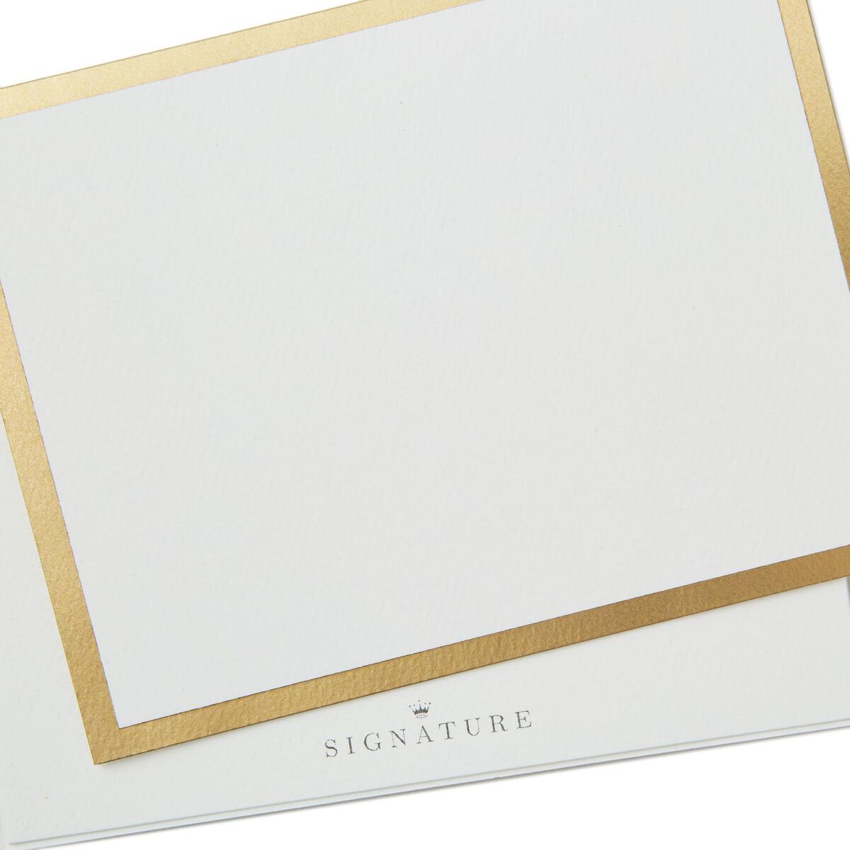 White With Gold Border Blank Note Cards, Pack of 10 Note Cards Hallmark