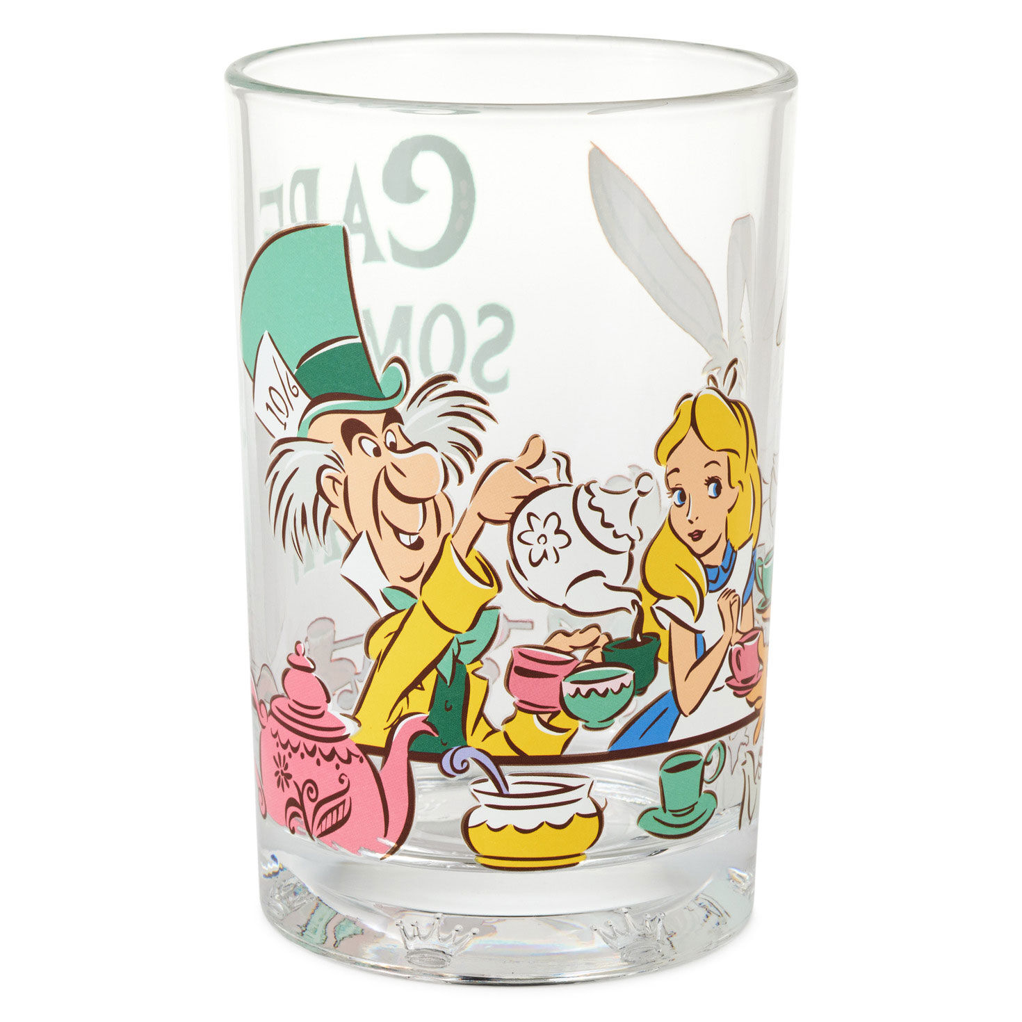 Alice in Wonderland Tea Party Collector Glass Back image number 2
