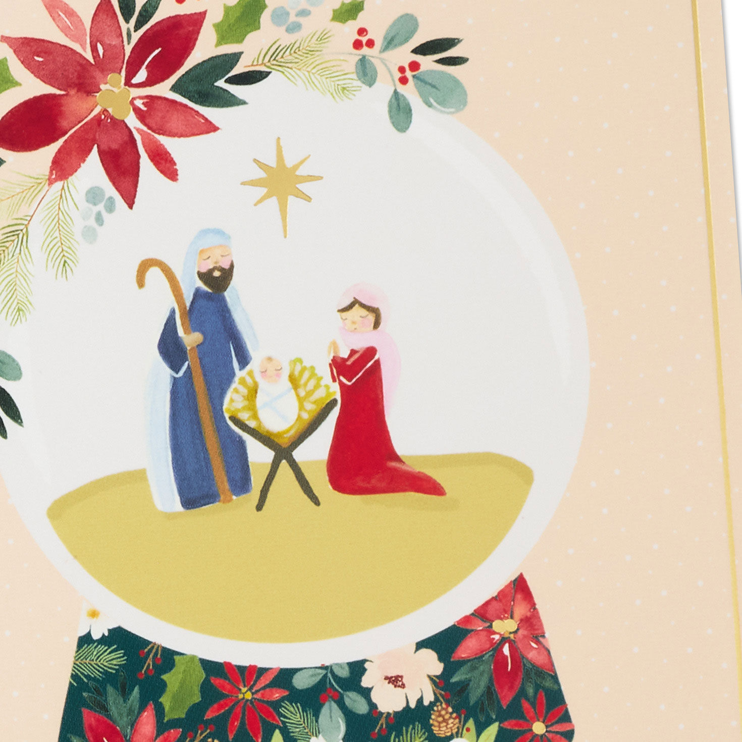 Snow Globe DaySpring Religious Christmas Cards front detail image number 6