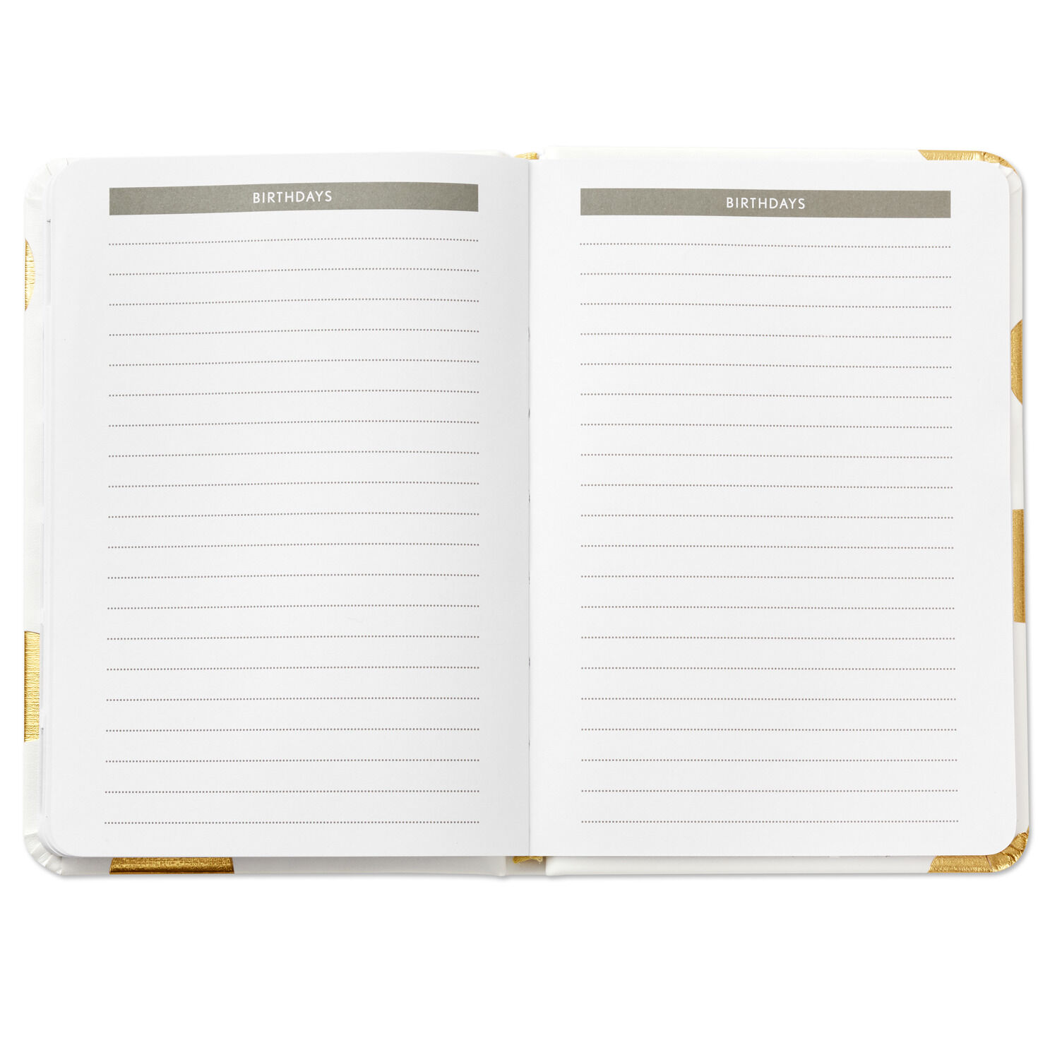 Gold Polka Dots Address Book  image number 5