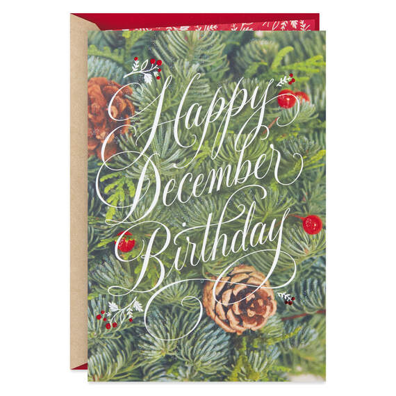 Celebrate the Season December Birthday Card, , large image number 1