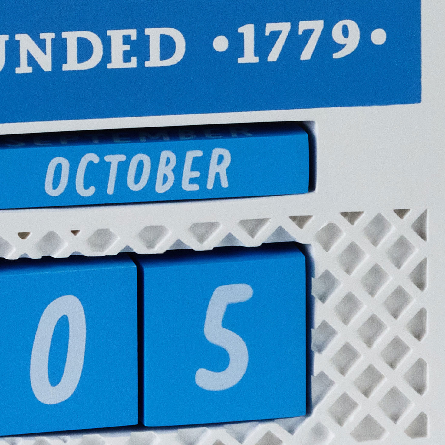 Gilmore Girls Stars Hollow Sign Perpetual Calendar upclose view image number 4