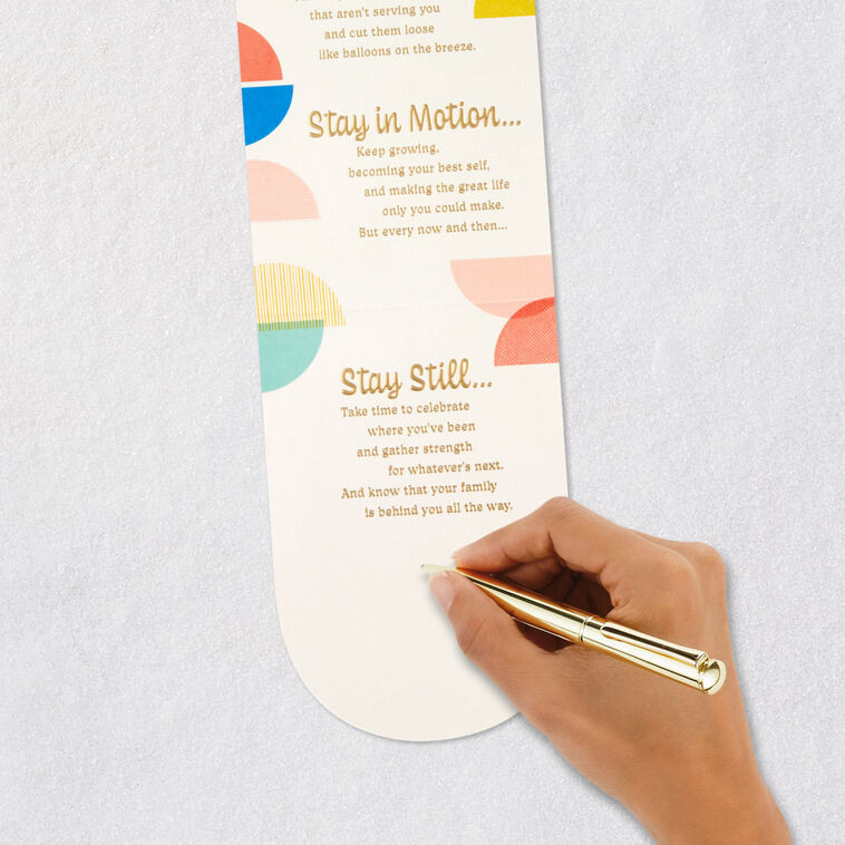 Stay Open, Focused and Positive Birthday Card for Daughter, , large image number 9