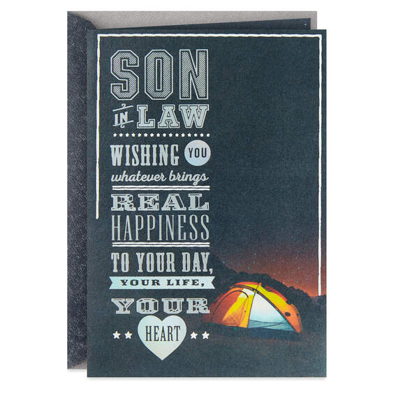 Wishing You Real Happiness Birthday Card for Son-in-Law