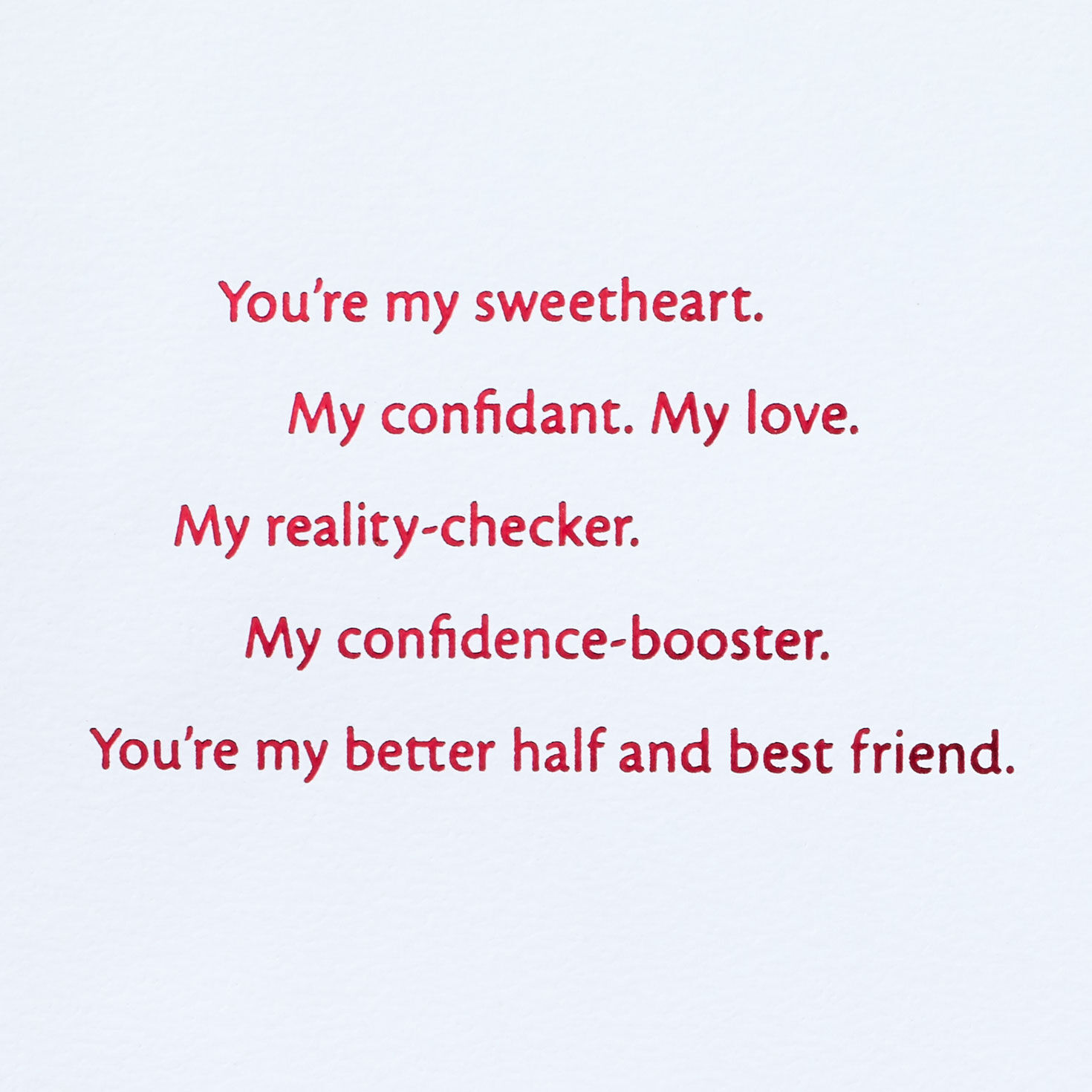 Brushstroke Heart Husband Valentine's Day Card Sentiment image number 2