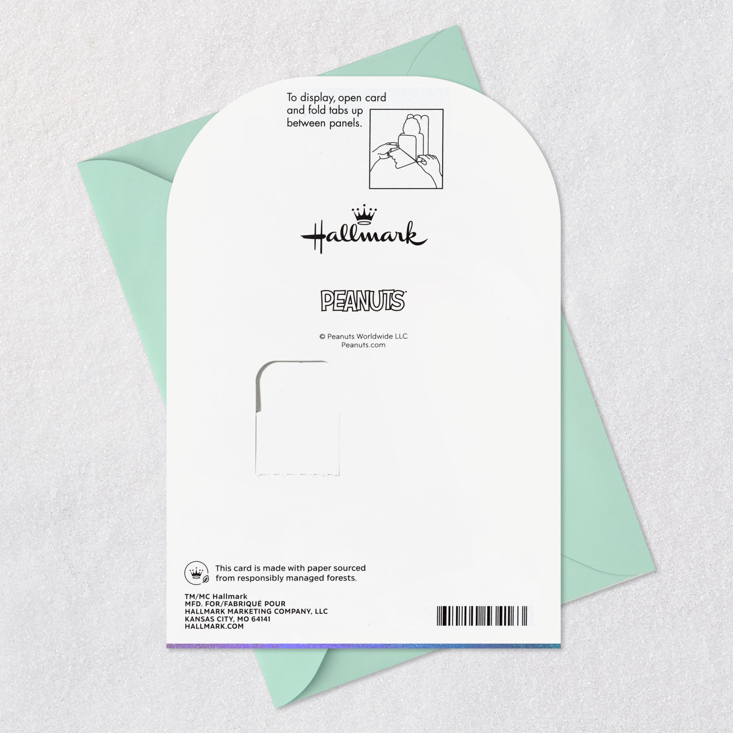 Peanuts Gang Happy Dance Pop-Up Card Card Back with Envelope image number 9