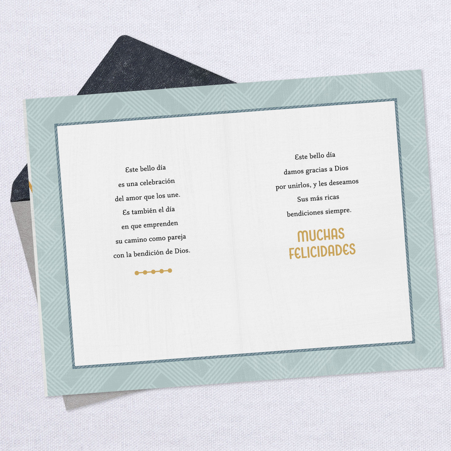 Thanks to God for Your Union Spanish-Language Wedding Card, , large image number 3