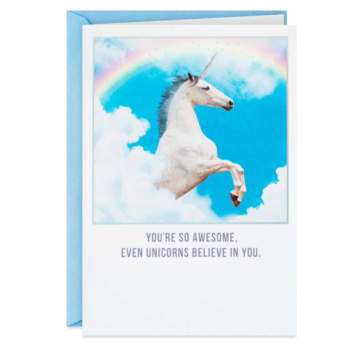 Even Unicorns Believe in You Funny Graduation Card