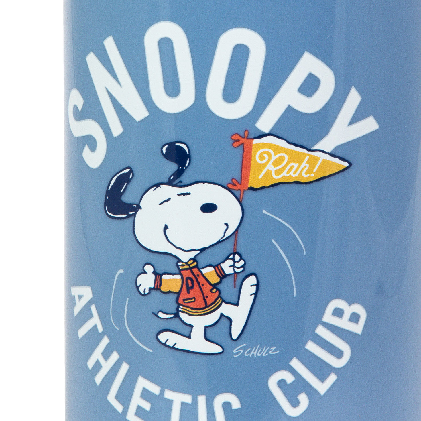 Peanuts Snoopy Athletic Club Water Bottle upclose detail image number 4
