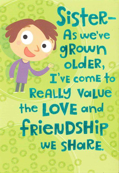 Head Games Sister Birthday Card
