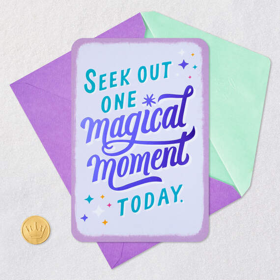 Seek Out One Magical Moment Today Blank Card, , large image number 4