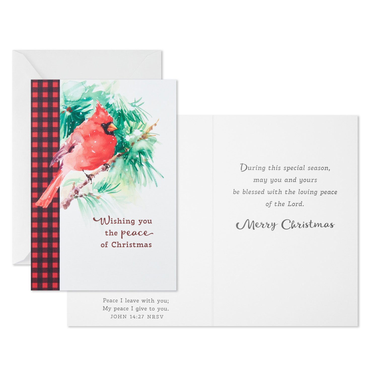 Cardinal DaySpring Religious Christmas Cards Card Front with Sentiment image number 3