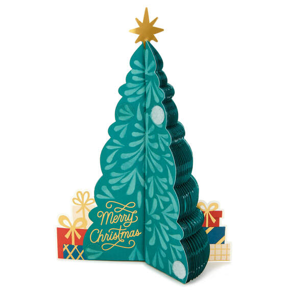 Honeycomb Christmas Tree 3D Pop-Up Christmas Card, , large image number 2