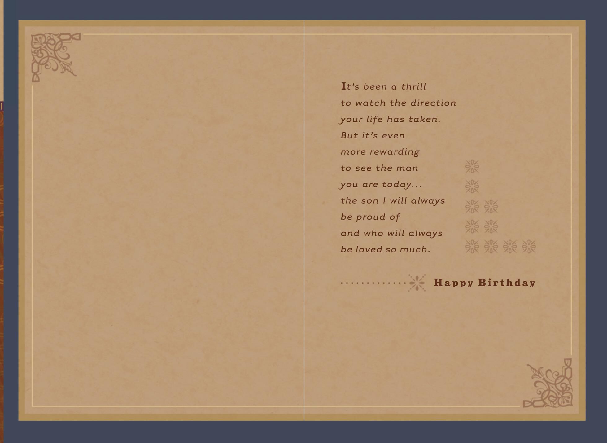 Proud of the Man You Are Today Birthday Card for Son